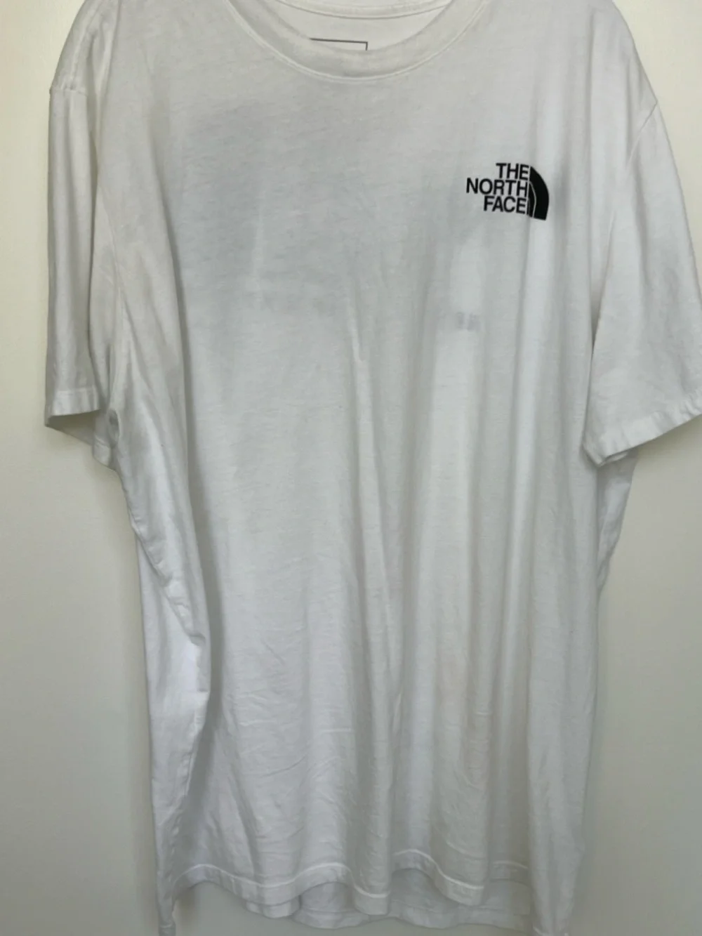 The North Face White Short Sleeve Tee with Black Logo